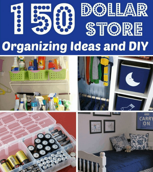 DIY Home Organization
 Tons Dollar Store Organization and DIY Ideas