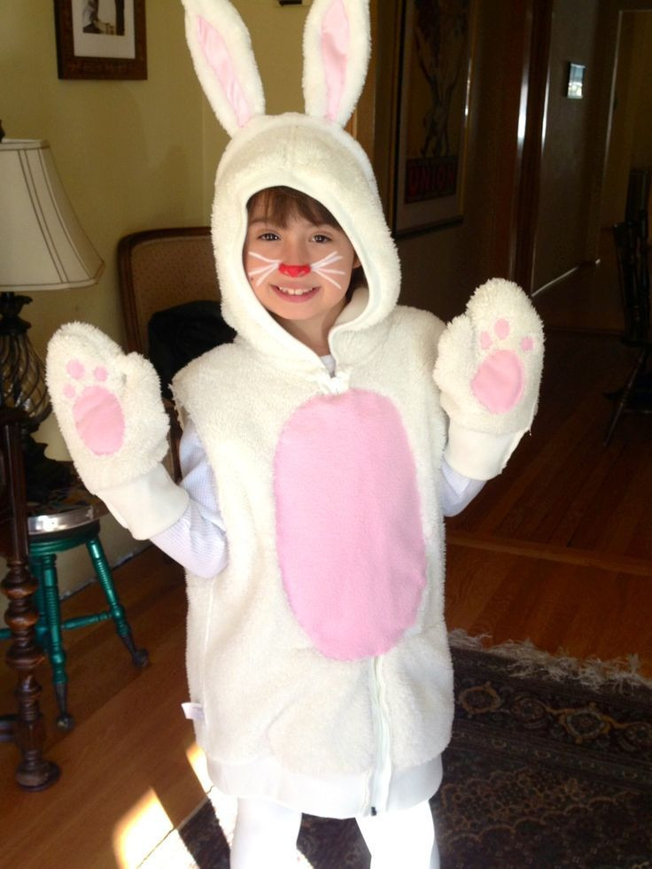 DIY Kids Bunny Costume
 DIY kids Bunny costume Thrift store fleece zippered