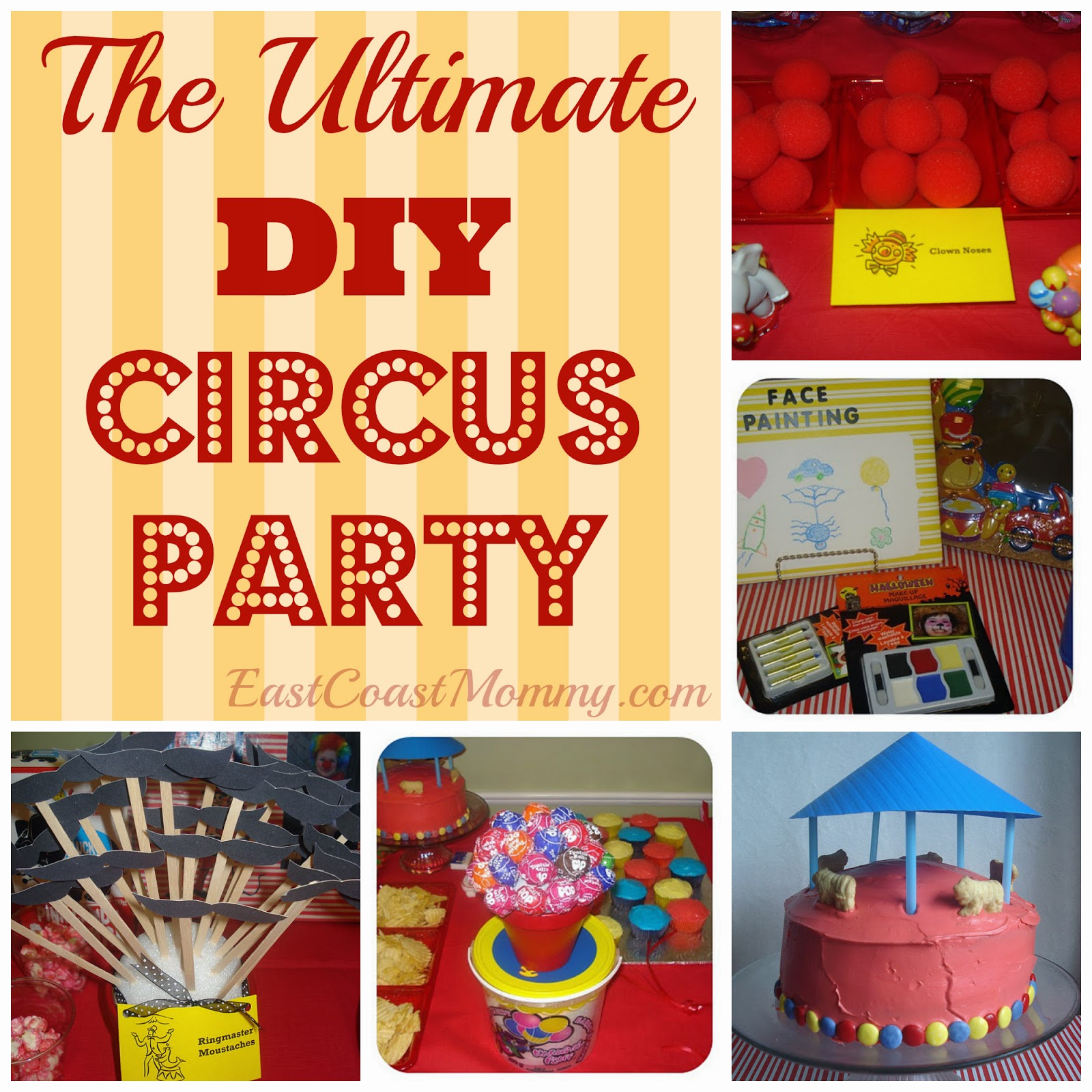 DIY Kids Carnival Games
 East Coast Mommy DIY Circus Party with easy and