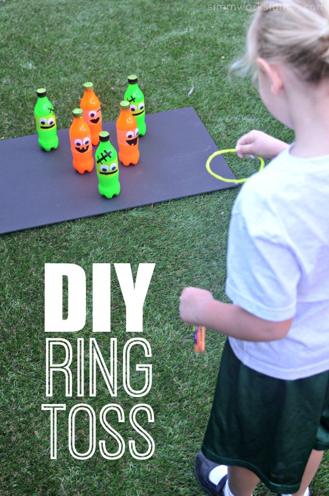 DIY Kids Carnival Games
 Fall Carnival Games DIY Ring Toss Game Idea A Crafty
