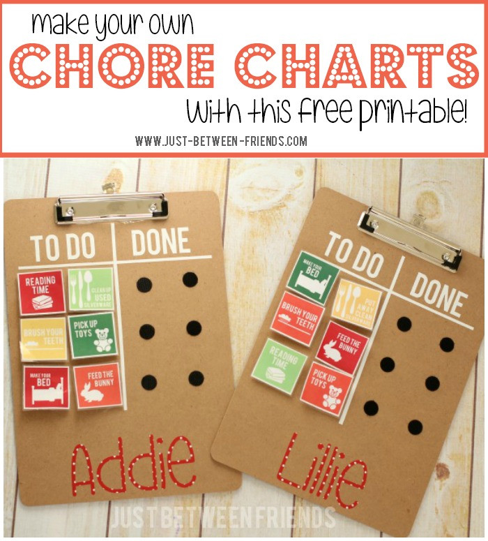 DIY Kids Chore Chart
 DIY Chore Chart Printable Just Jonie