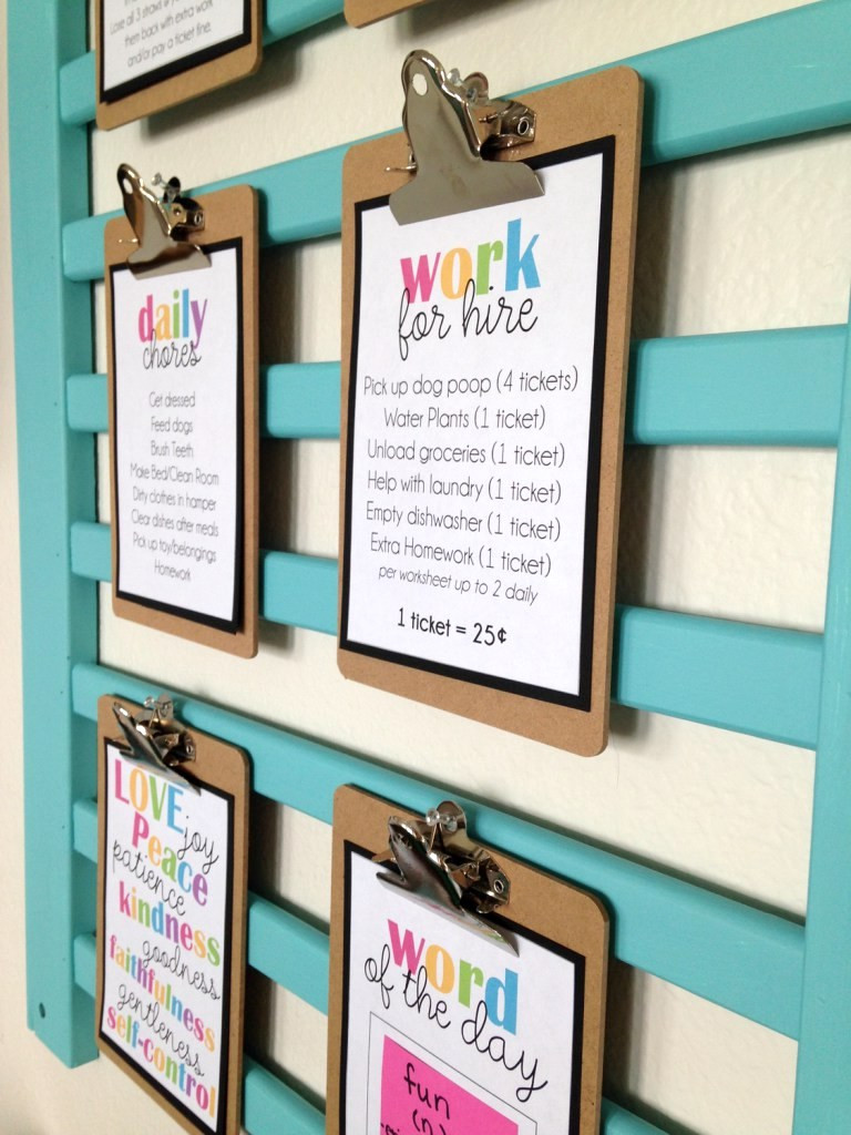 DIY Kids Chore Chart
 These DIY Chore Charts Will Make Cleaning Fun Yes Really