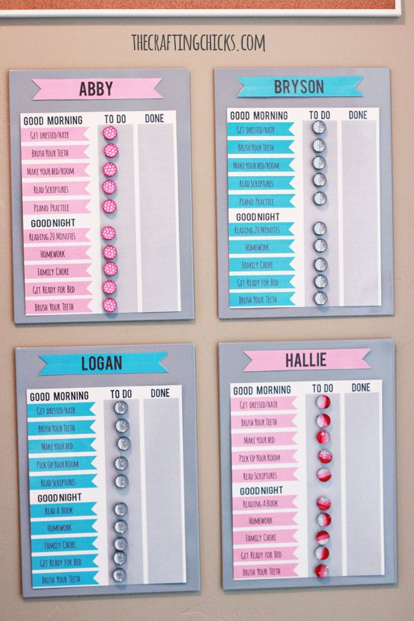 DIY Kids Chore Chart
 Great and easy DIY chore charts for kids