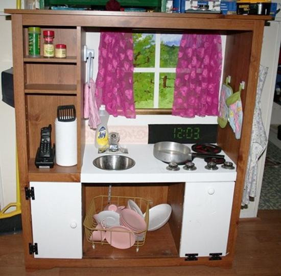 DIY Kids Kitchens
 25 Ideas Recycling Furniture for DIY Kids Play Kitchen Designs