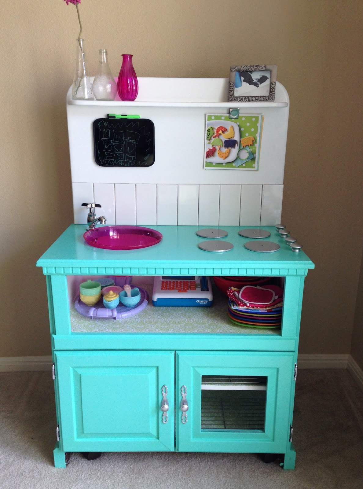 DIY Kids Kitchens
 Probably THAT Mom Finally The DIY play kitchen is done