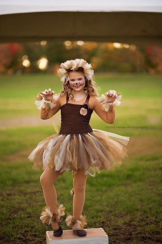 DIY Kids Lion Costume
 Lion costume lion tutu girls dress up girls