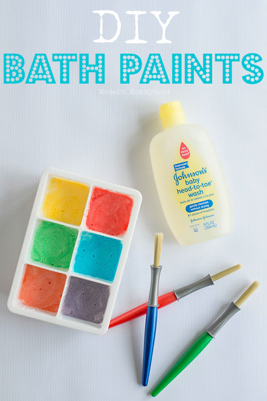 DIY Kids Paint
 DIY Bath Paints Modernly Morgan