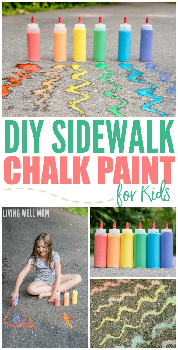 DIY Kids Paint
 DIY Sidewalk Chalk Paint for Kids in Less than 5 Minutes