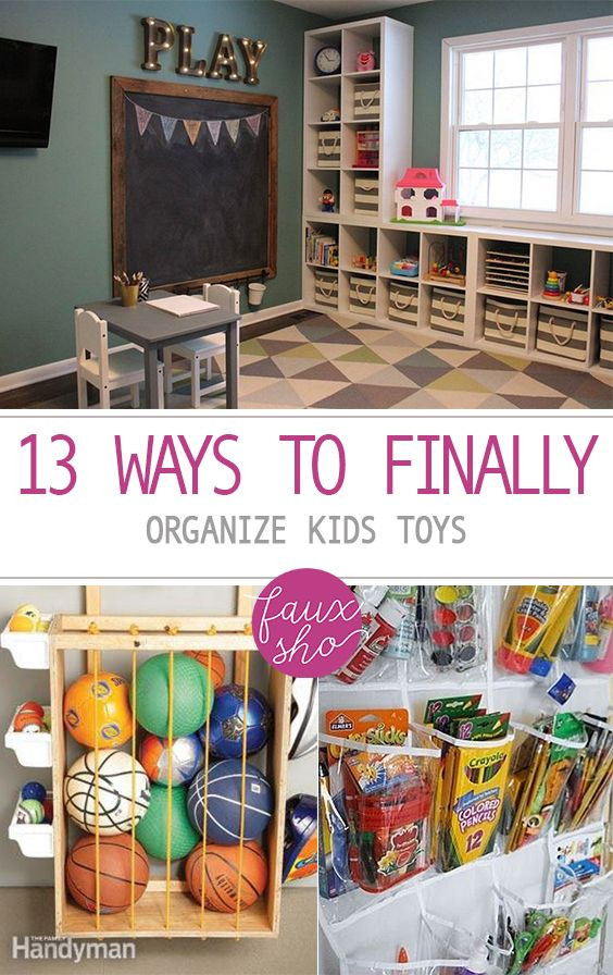 DIY Kids Room Organization
 13 Ways to Finally Organize Kids Toys