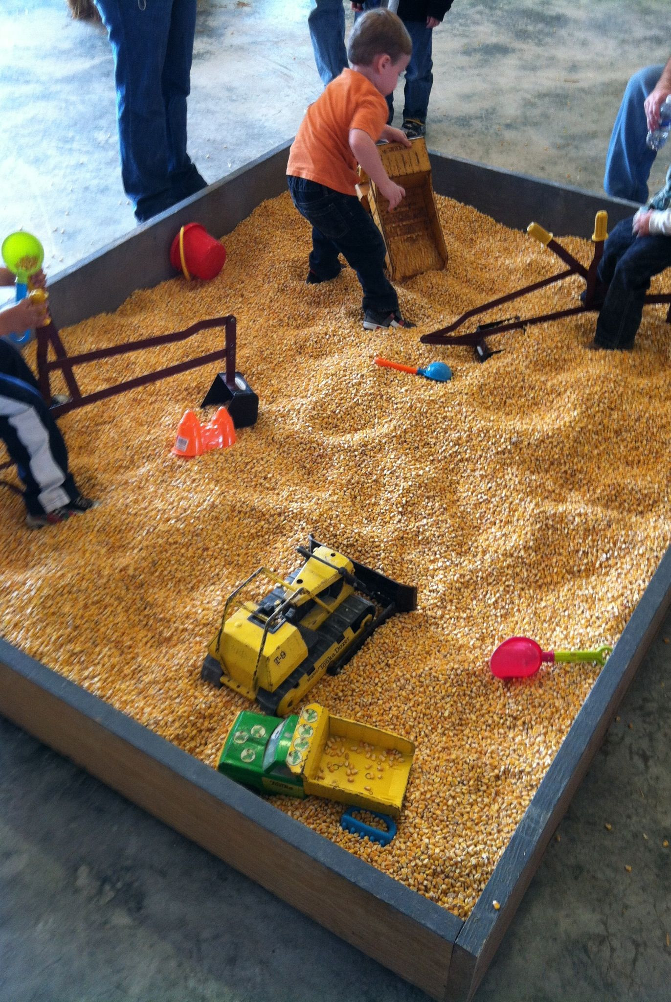 DIY Kids Sandbox
 This is such a great idea Instead of using sand in a