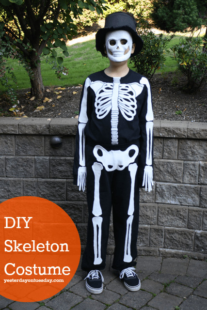 DIY Kids Skeleton Costume
 Over 40 Do It Yourself Halloween Costumes A Turtle s