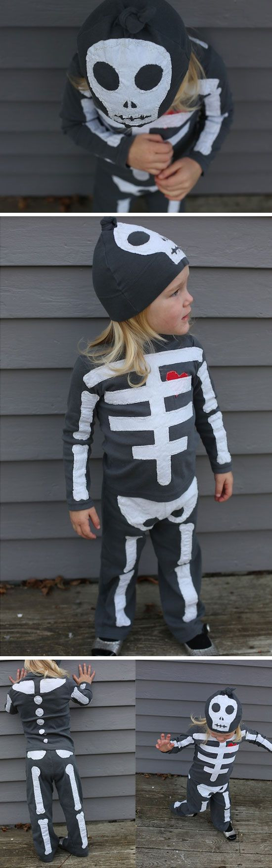 DIY Kids Skeleton Costume
 25 Easy DIY Halloween Costumes for Kids to Make
