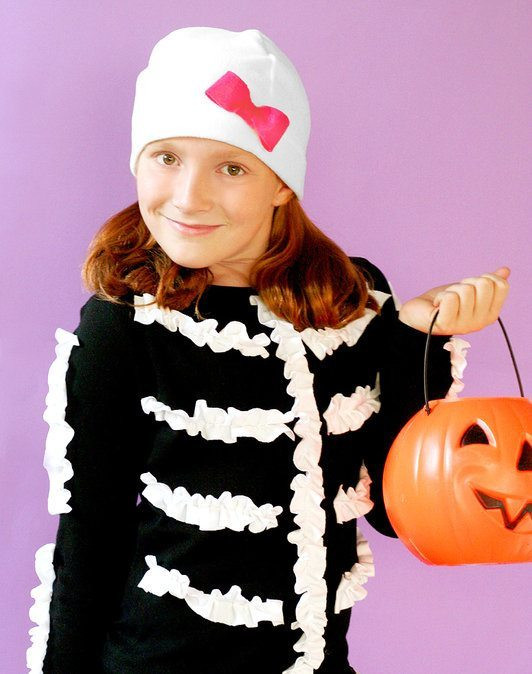 DIY Kids Skeleton Costume
 34 DIY Kid Halloween Costume Ideas C R A F T