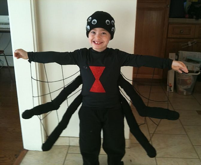 DIY Kids Spider Costume
 kids spider costume