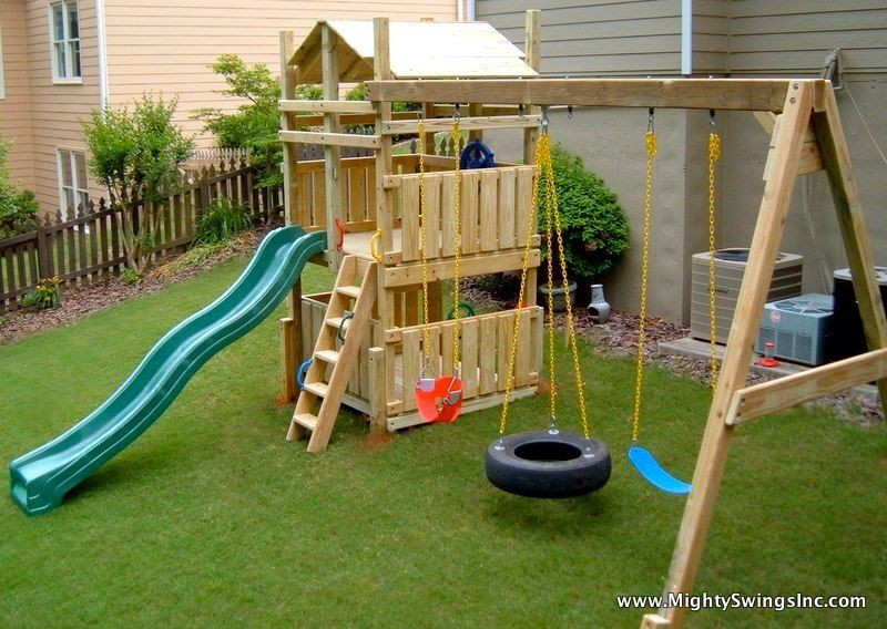 DIY Kids Swing
 Swing set for kids I really think this is build able