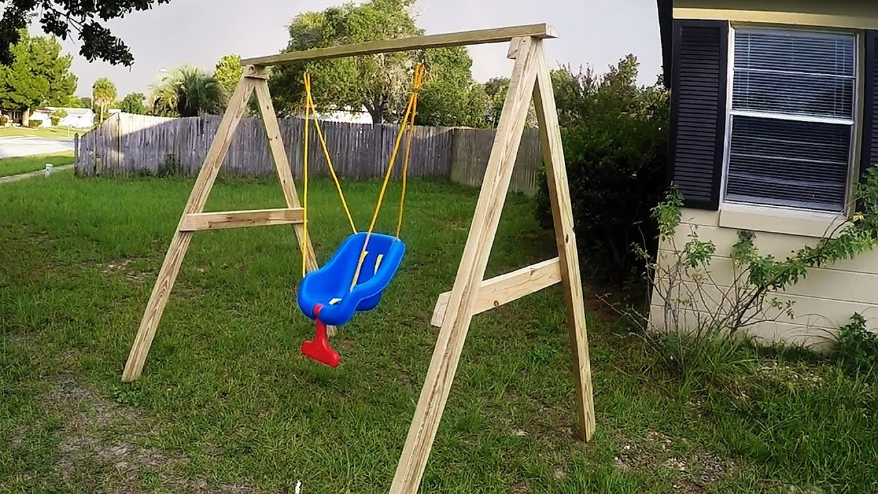 Diy Kids Swings
 DIY Easy Cheap 2x4 Kids Swing Ideal For Ages 0 5