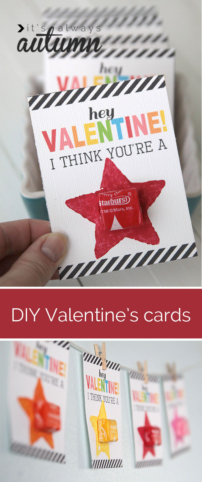 DIY Kids Valentine Cards
 click for link here