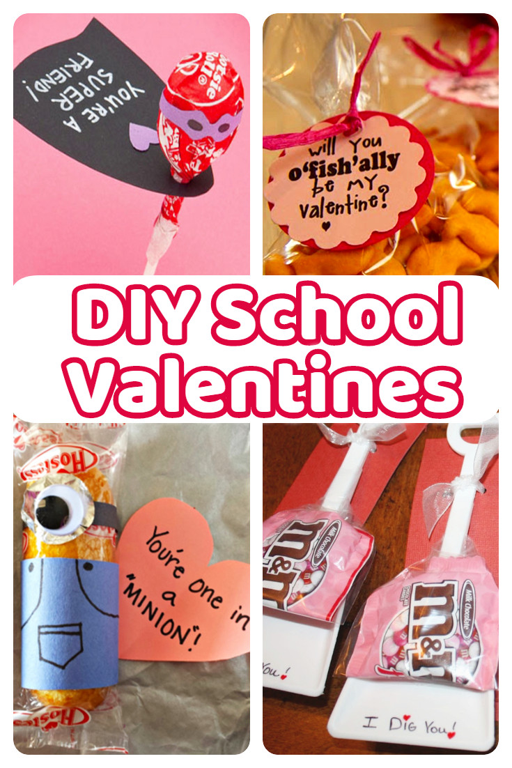 DIY Kids Valentine Cards
 DIY School Valentine Cards for Classmates and Teachers