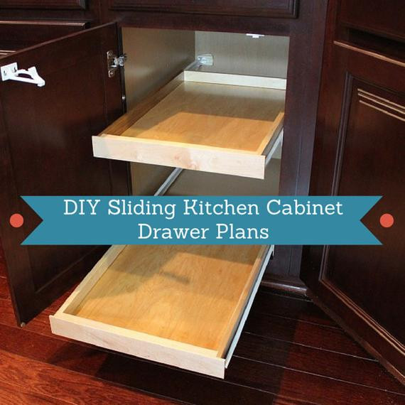 DIY Kitchen Hutch Plans
 Items similar to DIY Sliding Kitchen Cabinet Drawer Plans