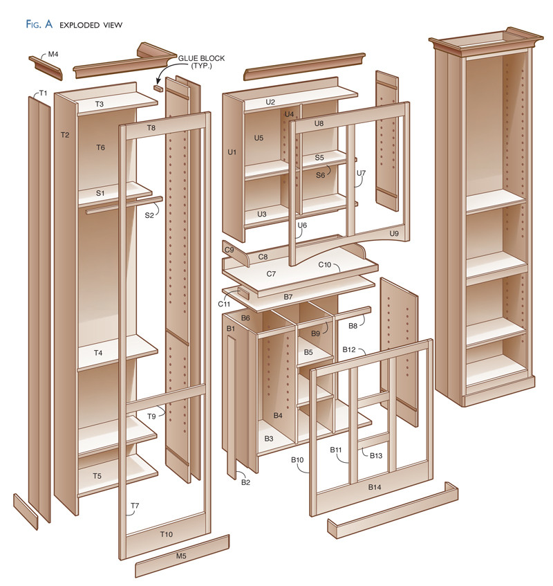 DIY Kitchen Hutch Plans
 Sycamore Pantry Popular Woodworking Magazine