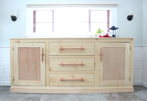 DIY Kitchen Hutch Plans
 That s My Letter DIY Extra Long Sideboard