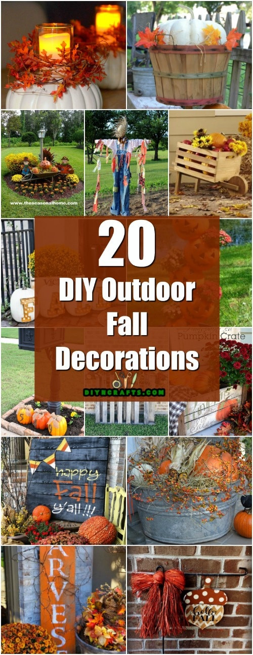 DIY Lawn Decorations
 20 DIY Outdoor Fall Decorations That ll Beautify Your Lawn