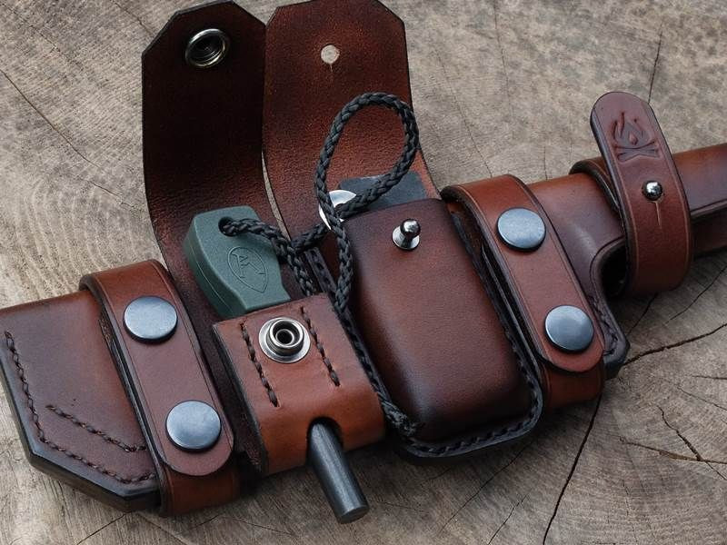 DIY Leather Holster Kit
 Fallkniven knife sheaths leather