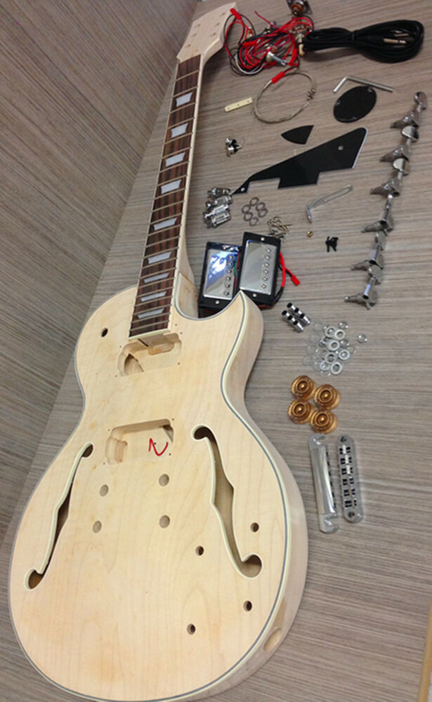 DIY Les Paul Kit
 No Solder E 239DIY Les Paul Semi hollow Electric Guitar