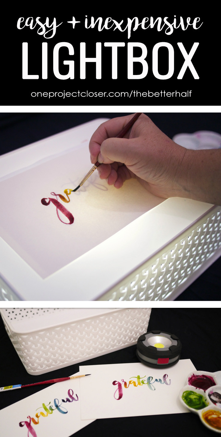DIY Lightbox For Tracing
 How to Make a DIY Lightbox for Tracing e Project Closer