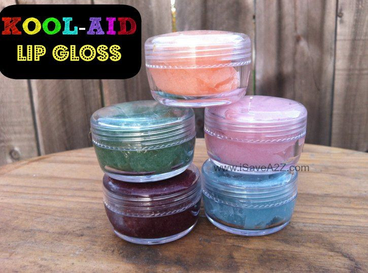 DIY Lip Gloss For Kids
 Kool Aid Lip Gloss Recipe