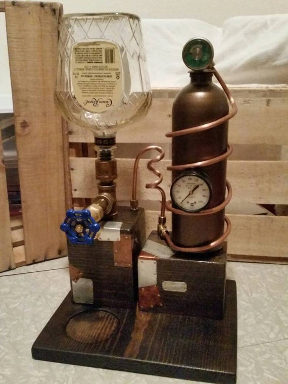 DIY Liquor Dispenser Plans
 Liquor Dispenser Steampunk Moonshine Still by
