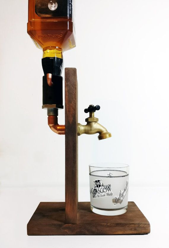 DIY Liquor Dispenser Plans
 Handmade Wooden Alcohol Dispenser Liquor by