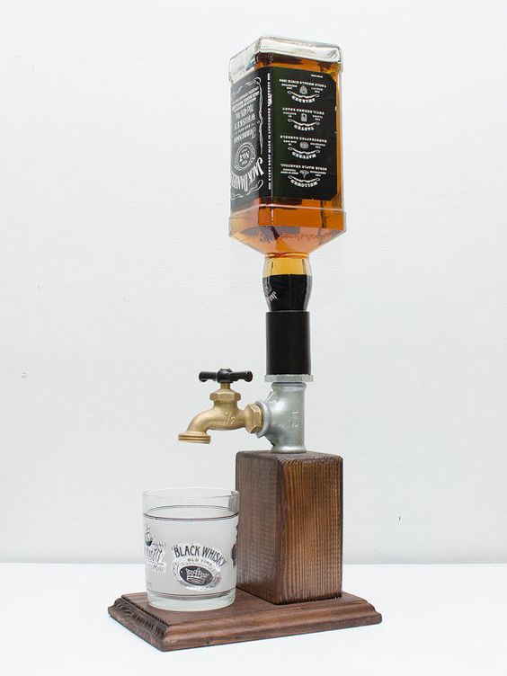 DIY Liquor Dispenser Plans
 Handmade Wooden Alcohol Dispenser Whiskey dispenser