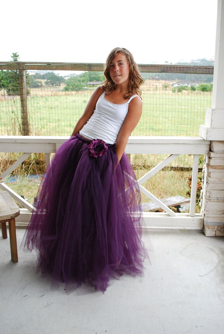 DIY Long Tulle Skirt For Adults
 Long Floor Length Tutu skirt for Teen Adult Choose your