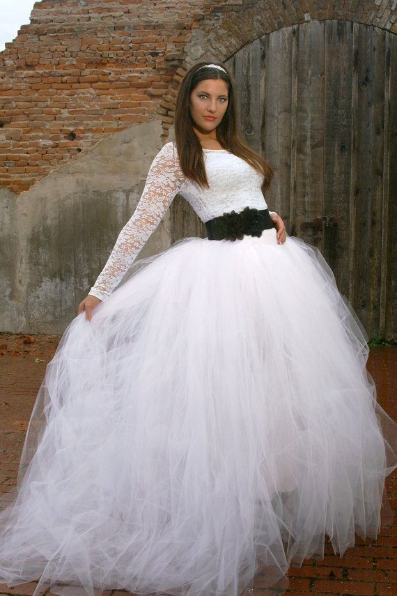 DIY Long Tulle Skirt For Adults
 the skirt Bridal length tulle skirt