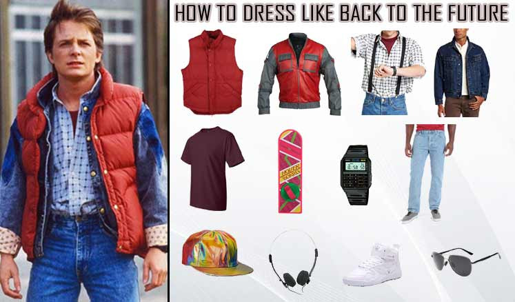 DIY Marty Mcfly Costume
 Michael J Fox Back to the Future Marty McFly Costume