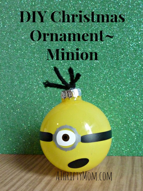 DIY Minion Christmas Ornaments
 DIY Christmas Ornament Minion Made with Nail Polish A