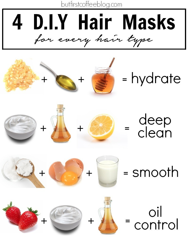 DIY Natural Face Mask
 4 DIY Hair Masks for Every Hair Type But First Coffee