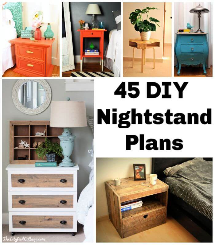 DIY Nightstands Plans
 45 DIY Nightstand Plans That You Can Easily Build ⋆ DIY Crafts