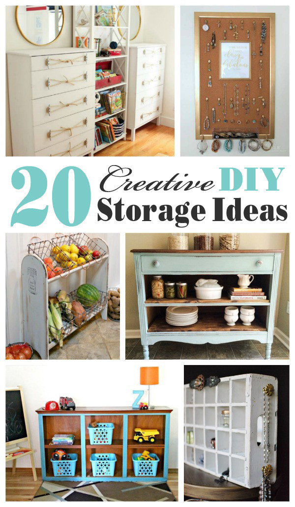 DIY Organizer Ideas
 20 Creative DIY Storage Ideas Mostly Repurposed or