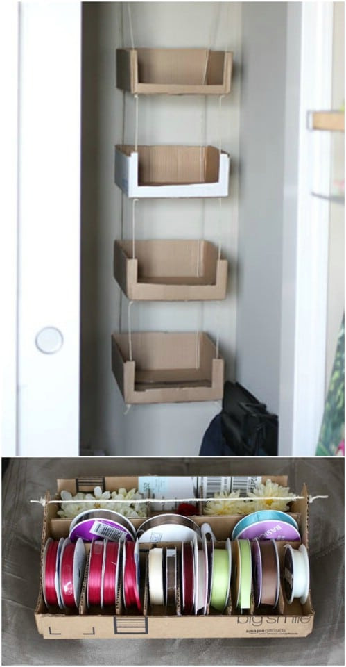 DIY Organizer Ideas
 35 Brilliant DIY Repurposing Ideas For Cardboard Boxes