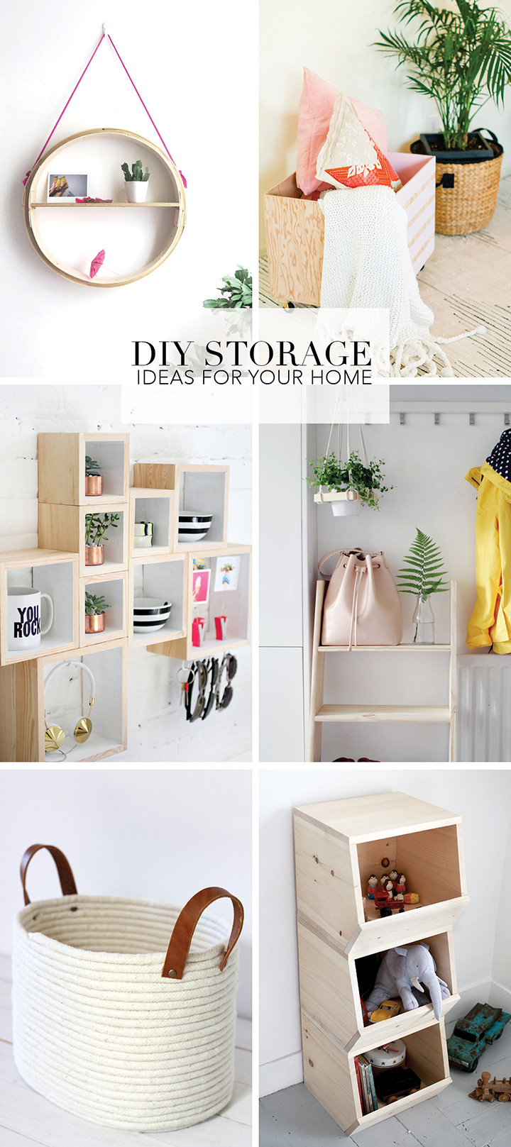 DIY Organizer Ideas
 Alice and LoisFavorite DIY Home Storage Ideas