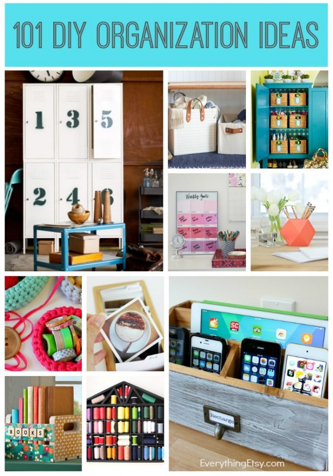 DIY Organizing Ideas
 25 DIY Home Organization Ideas