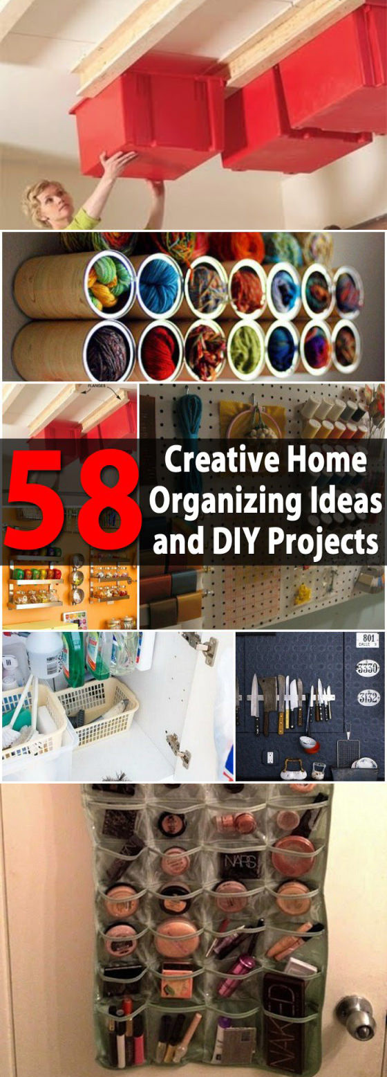 DIY Organizing Ideas
 Top 58 Most Creative Home Organizing Ideas and DIY