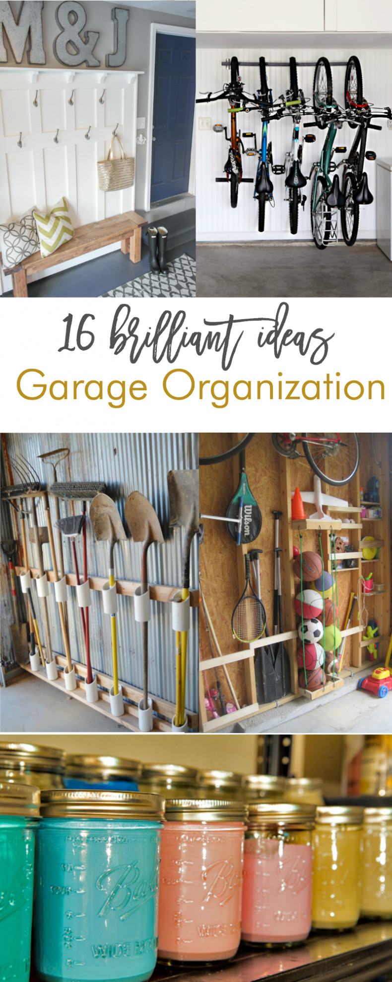 DIY Organizing Ideas
 16 Brilliant DIY Garage Organization Ideas