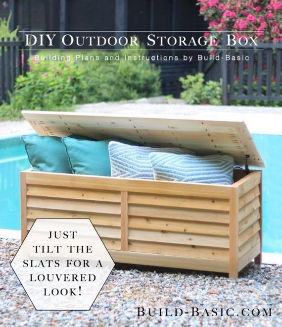 DIY Outdoor Bench With Storage
 Awesome Garden Organization Tips