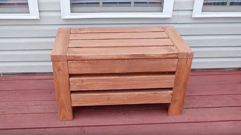 DIY Outdoor Bench With Storage
 Outdoor Storage Bench Seat For The Yard