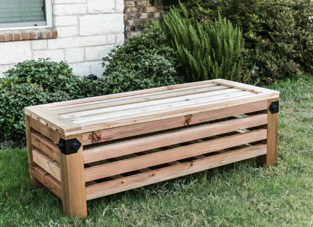 DIY Outdoor Bench With Storage
 That s My Letter DIY Outdoor Benches with Free Plans
