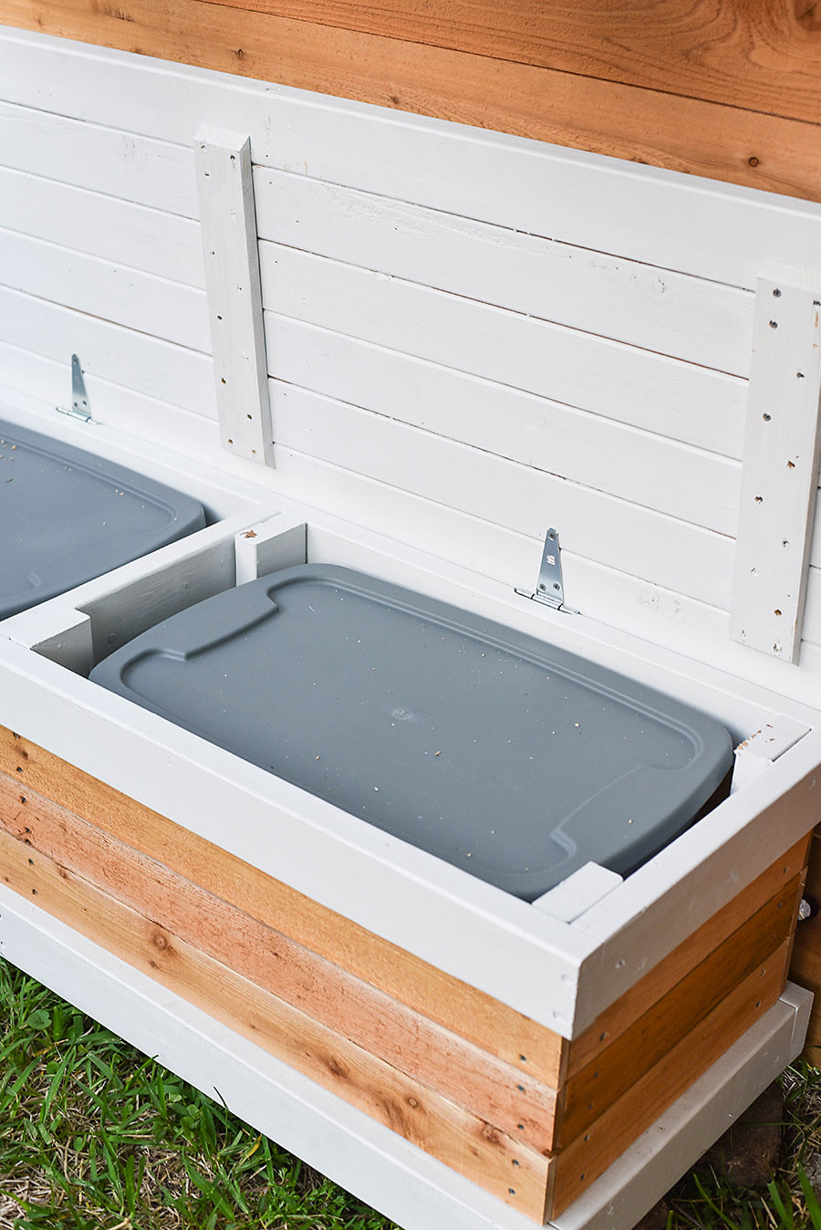 DIY Outdoor Bench With Storage
 Outdoor Storage Bench DIY Backyard Box with Hidden