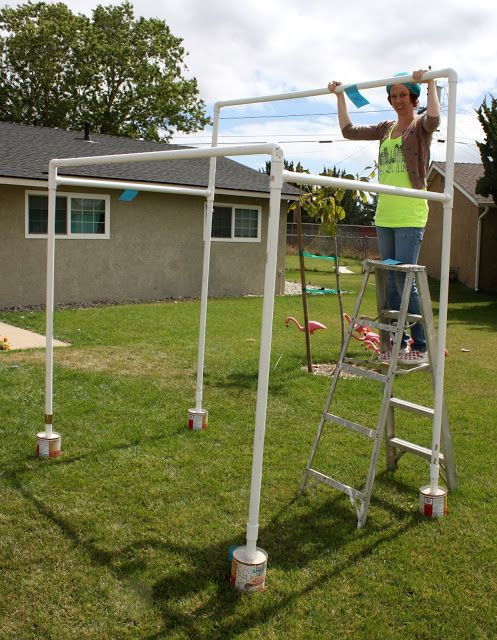DIY Outdoor Canopy Frame
 Miss Party Mom Miss Party Mom s  How To PVC Canopy